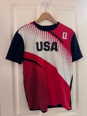 FIFA World Cup 2026 USA Graphic T-Shirt Size M Red White Blue